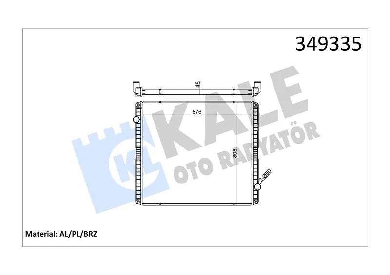 KALE RADYATOR - Ağır Vasıta SU RADYATÖRÜ KALE 349335