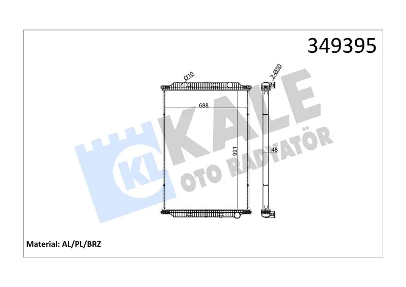 KALE RADYATOR - Ağır Vasıta SU RADYATÖRÜ KALE 349395