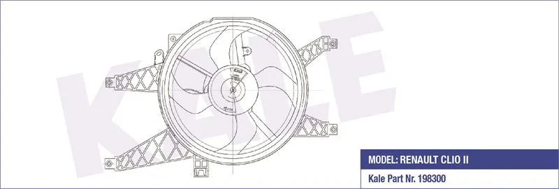 KALE RADYATOR FAN MOTORU VE PARÇALARI KALE 051857001
