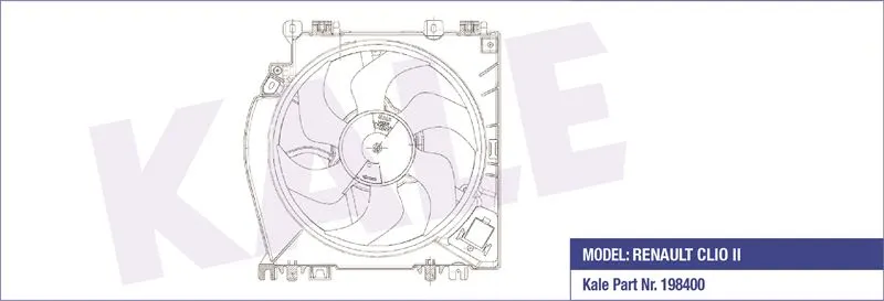 KALE RADYATOR FAN MOTORU VE PARÇALARI KALE 051857002