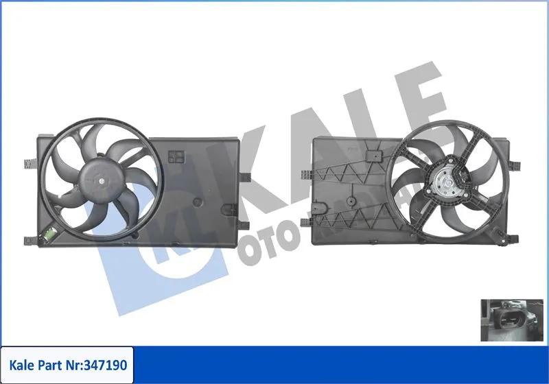 KALE RADYATOR FAN MOTORU VE PARÇALARI KALE 347190