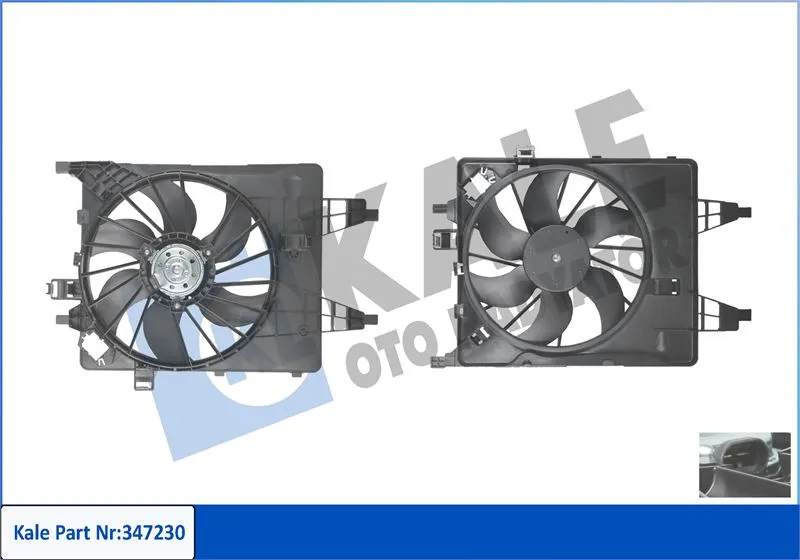 KALE RADYATOR FAN MOTORU VE PARÇALARI KALE 347230