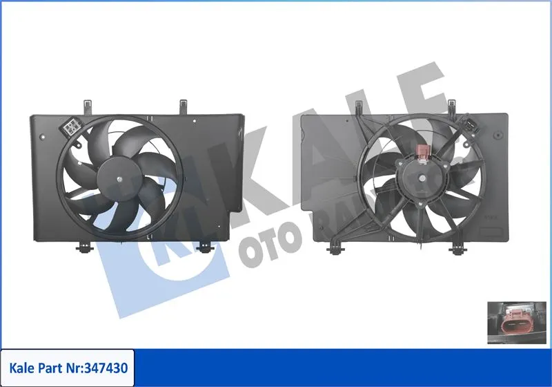 KALE RADYATOR FAN MOTORU VE PARÇALARI KALE 347430