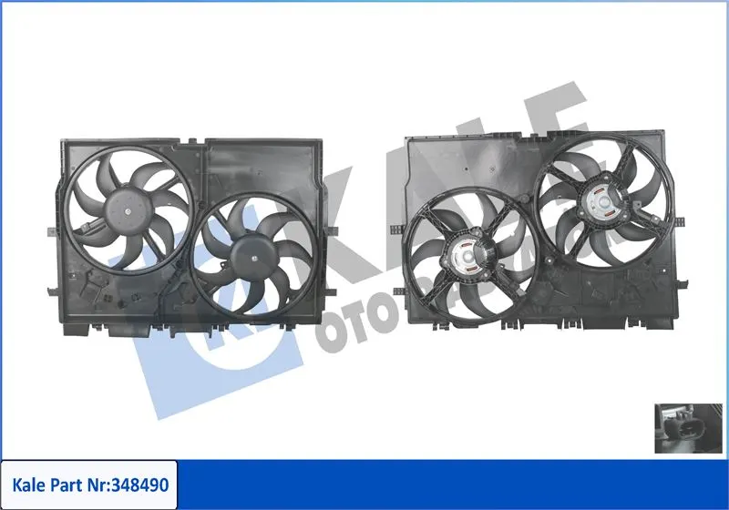 KALE RADYATOR FAN MOTORU VE PARÇALARI KALE 348490