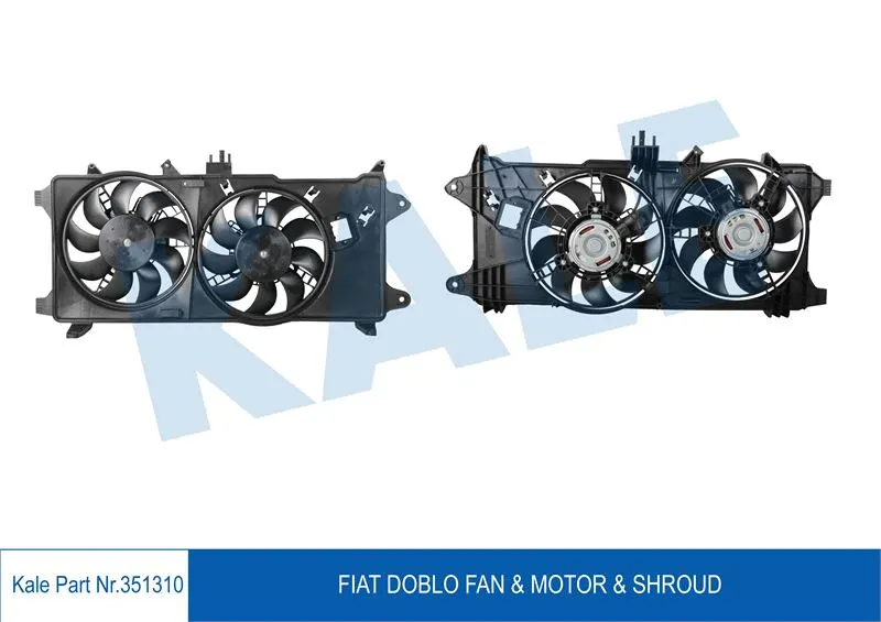 KALE RADYATOR FAN MOTORU VE PARÇALARI KALE 351310
