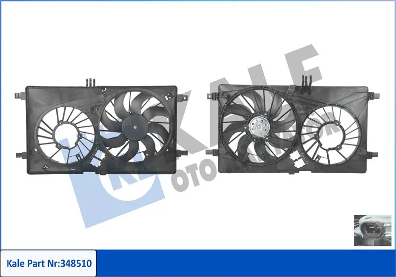 KALE RADYATOR FAN MOTORU VE PARÇALARI KALE 387775