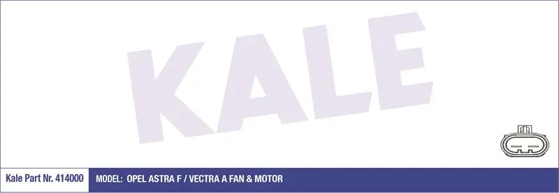 KALE RADYATOR FAN MOTORU VE PARÇALARI KALE 414000