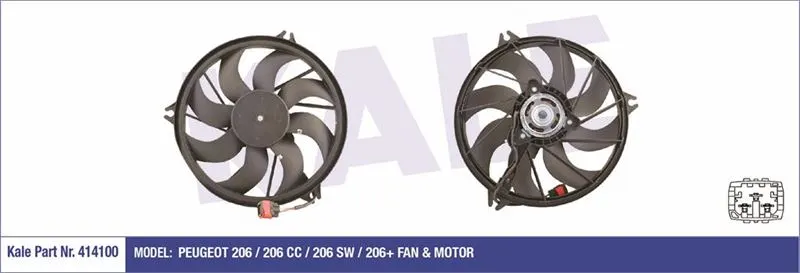 KALE RADYATOR FAN MOTORU VE PARÇALARI KALE 414100