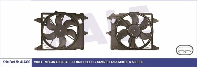 KALE RADYATOR FAN MOTORU VE PARÇALARI KALE 414300