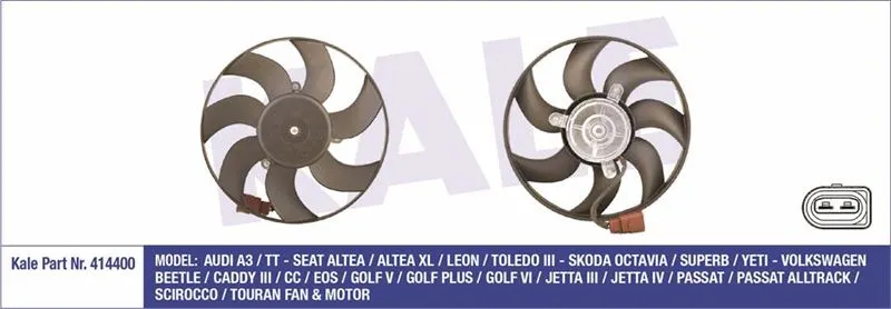 KALE RADYATOR FAN MOTORU VE PARÇALARI KALE 414400