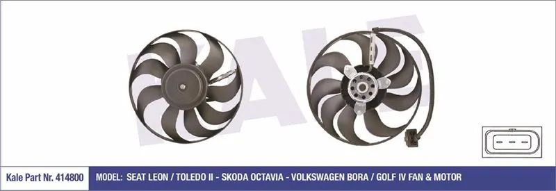 KALE RADYATOR FAN MOTORU VE PARÇALARI KALE 414800