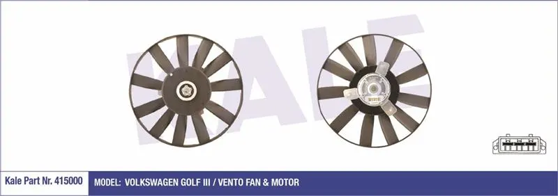 KALE RADYATOR FAN MOTORU VE PARÇALARI KALE 415000