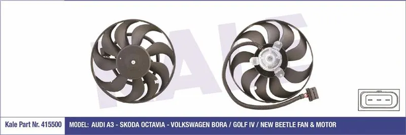 KALE RADYATOR FAN MOTORU VE PARÇALARI KALE 415500