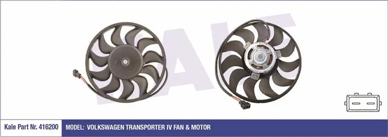 KALE RADYATOR FAN MOTORU VE PARÇALARI KALE 416200