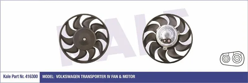KALE RADYATOR FAN MOTORU VE PARÇALARI KALE 416300