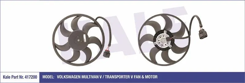 KALE RADYATOR FAN MOTORU VE PARÇALARI KALE 417200