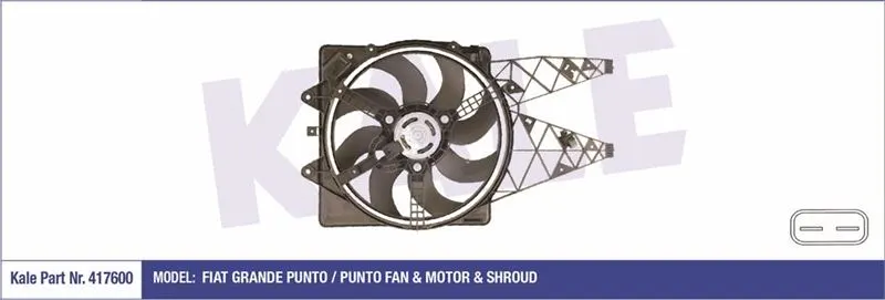 KALE RADYATOR FAN MOTORU VE PARÇALARI KALE 417600