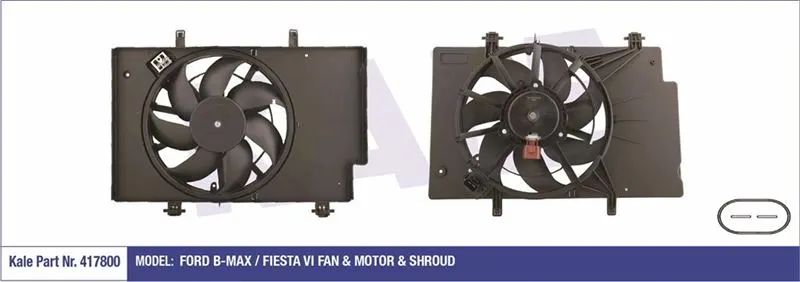 KALE RADYATOR FAN MOTORU VE PARÇALARI KALE 417800