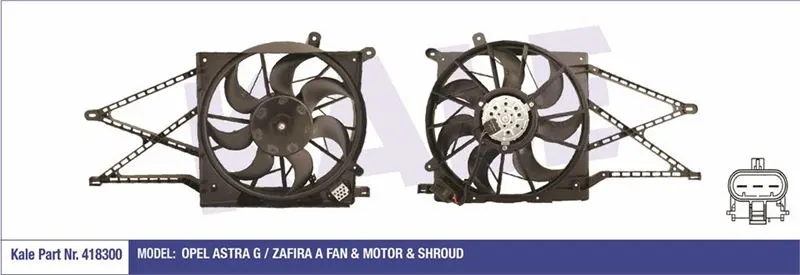 KALE RADYATOR FAN MOTORU VE PARÇALARI KALE 418300