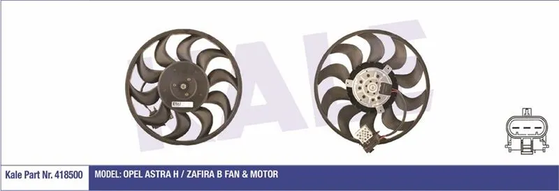 KALE RADYATOR FAN MOTORU VE PARÇALARI KALE 418500