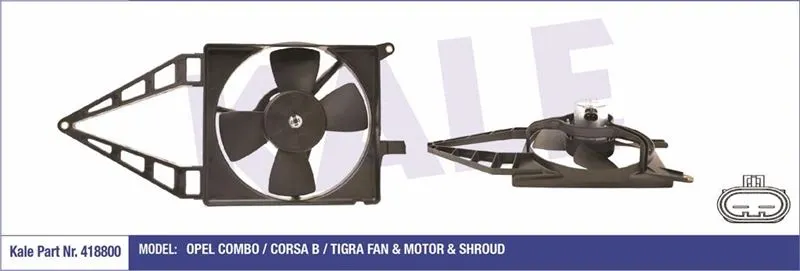 KALE RADYATOR FAN MOTORU VE PARÇALARI KALE 418800
