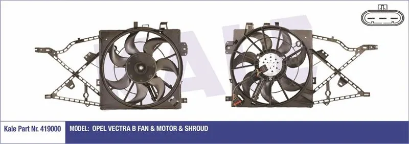 KALE RADYATOR FAN MOTORU VE PARÇALARI KALE 419000