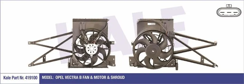 KALE RADYATOR FAN MOTORU VE PARÇALARI KALE 419100