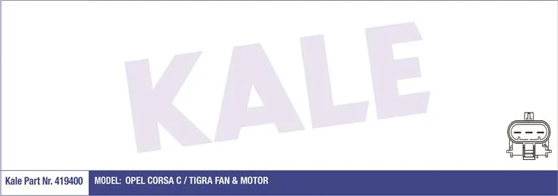 KALE RADYATOR FAN MOTORU VE PARÇALARI KALE 419400