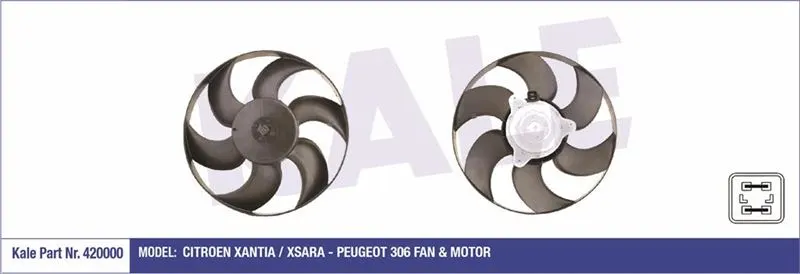 KALE RADYATOR FAN MOTORU VE PARÇALARI KALE 420000