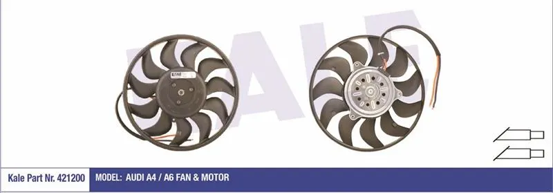 KALE RADYATOR FAN MOTORU VE PARÇALARI KALE 421200