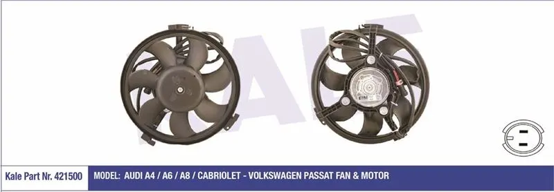 KALE RADYATOR FAN MOTORU VE PARÇALARI KALE 421500