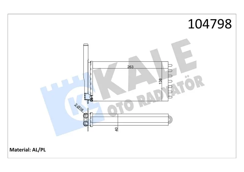 KALE RADYATOR KALORİFER RADYATÖRÜ KALE 0285852AL