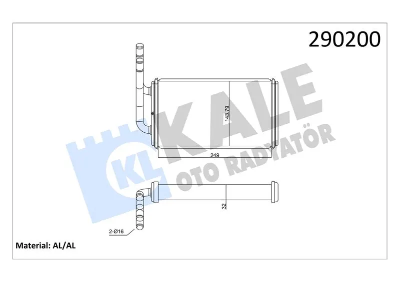 KALE RADYATOR KALORİFER RADYATÖRÜ KALE 0287881AB