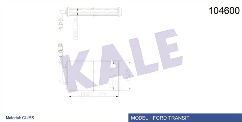 KALE RADYATOR KALORİFER RADYATÖRÜ KALE 0287882PA