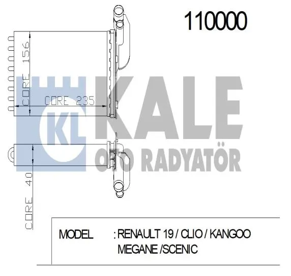 KALE RADYATOR KALORİFER RADYATÖRÜ KALE 0583862AL