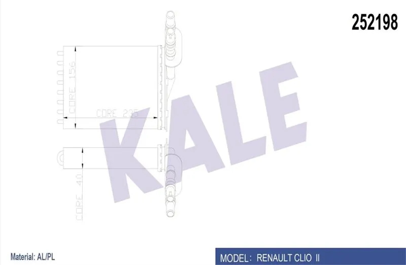 KALE RADYATOR KALORİFER RADYATÖRÜ KALE 0585872AL