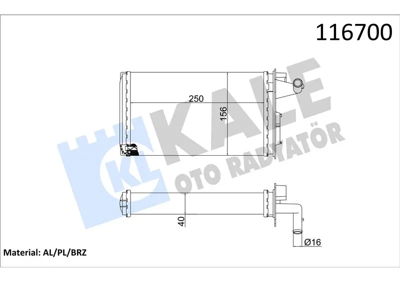KALE RADYATOR KALORİFER RADYATÖRÜ KALE 1781832AL