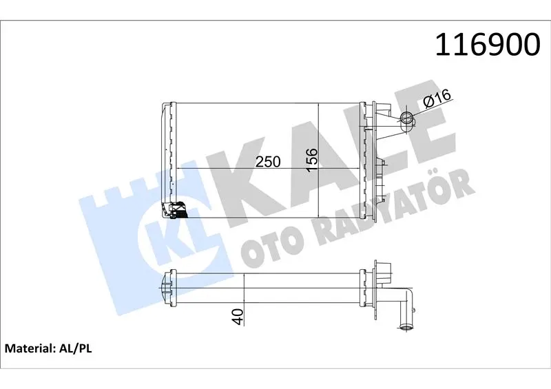 KALE RADYATOR KALORİFER RADYATÖRÜ KALE 1782812AL
