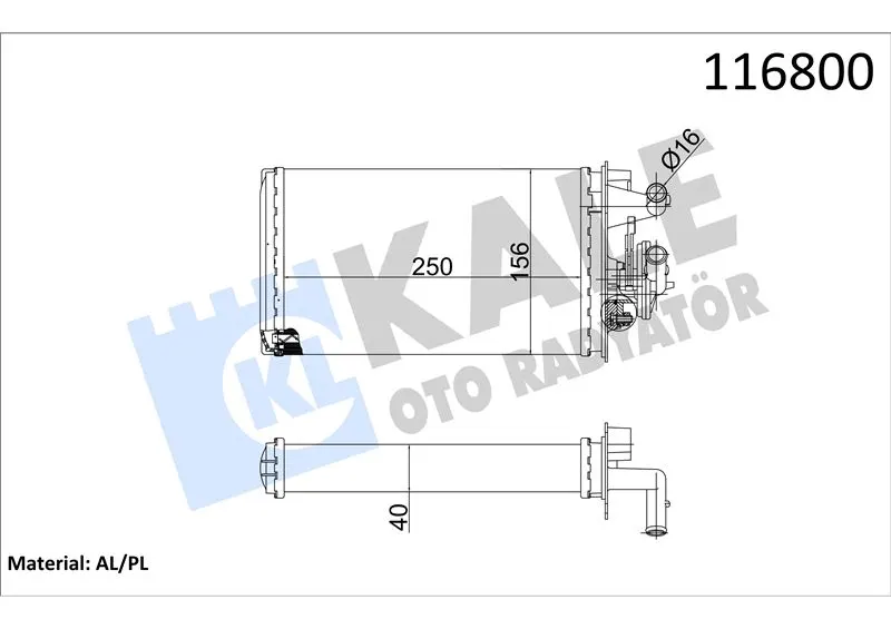 KALE RADYATOR KALORİFER RADYATÖRÜ KALE 1782822AL