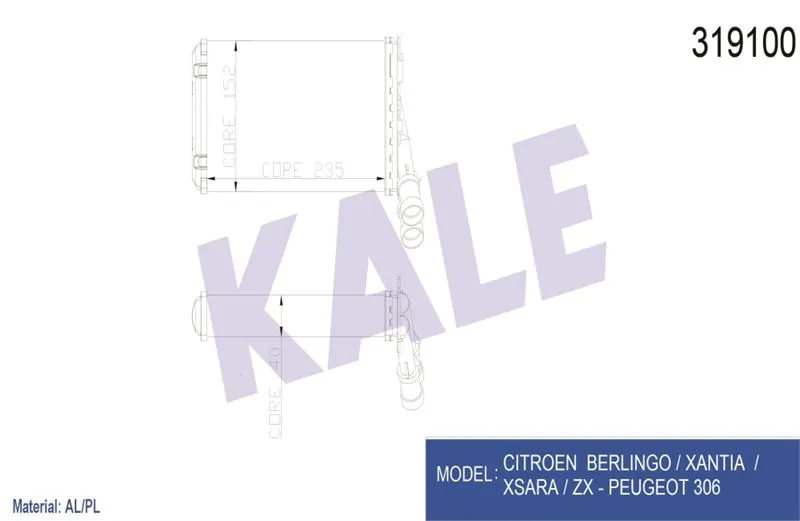 KALE RADYATOR KALORİFER RADYATÖRÜ KALE 2081832AL