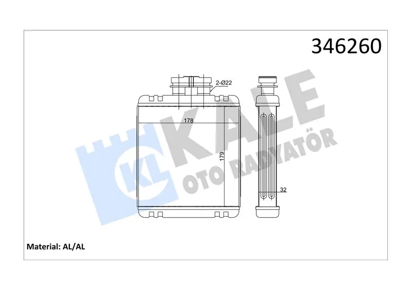 KALE RADYATOR KALORİFER RADYATÖRÜ KALE 346260
