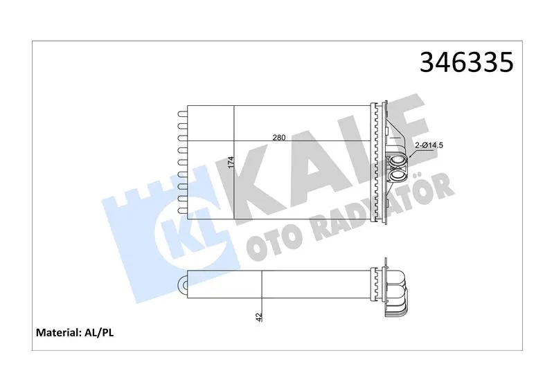 KALE RADYATOR KALORİFER RADYATÖRÜ KALE 346335