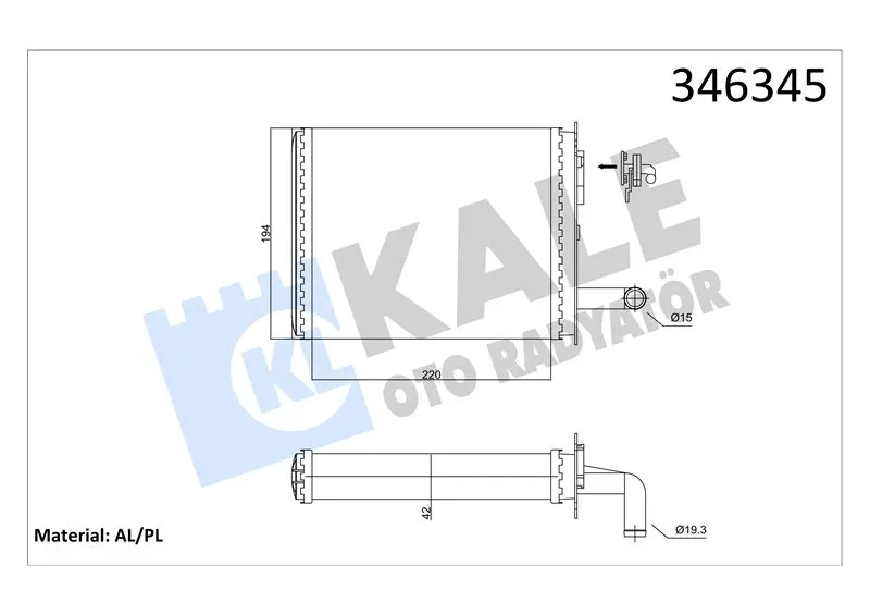 KALE RADYATOR KALORİFER RADYATÖRÜ KALE 346345