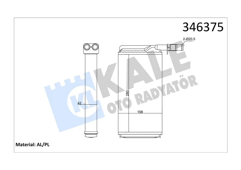 KALE RADYATOR KALORİFER RADYATÖRÜ KALE 346375