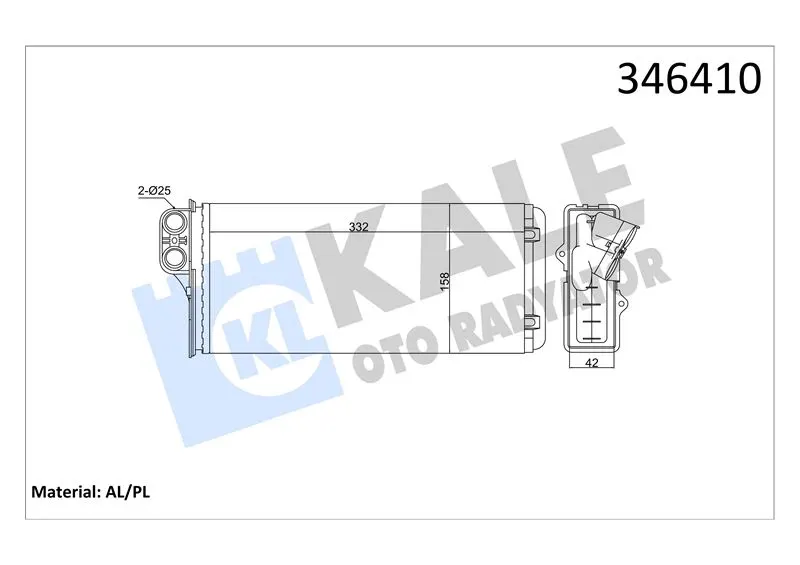 KALE RADYATOR KALORİFER RADYATÖRÜ KALE 346410
