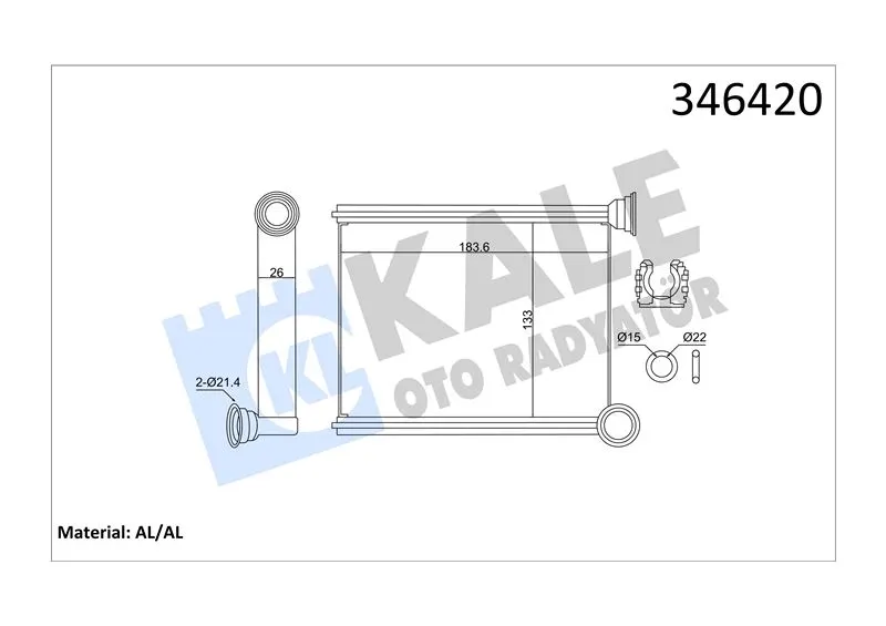 KALE RADYATOR KALORİFER RADYATÖRÜ KALE 346420