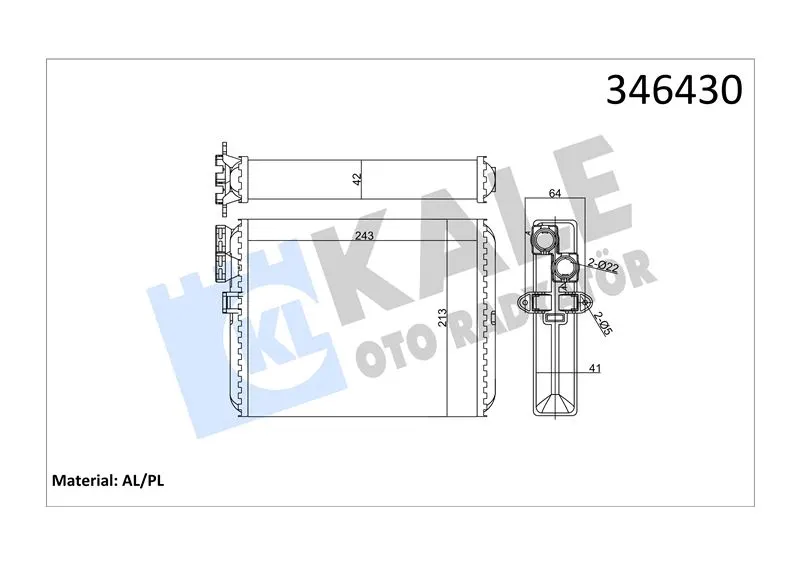 KALE RADYATOR KALORİFER RADYATÖRÜ KALE 346430