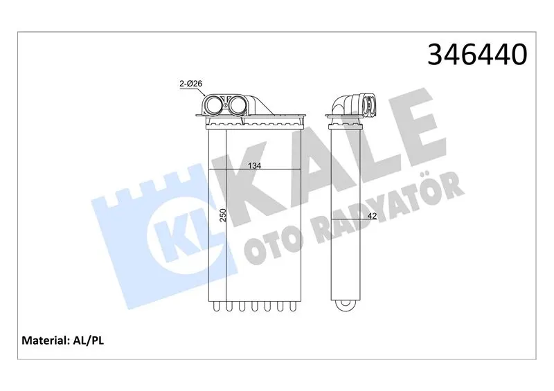 KALE RADYATOR KALORİFER RADYATÖRÜ KALE 346440