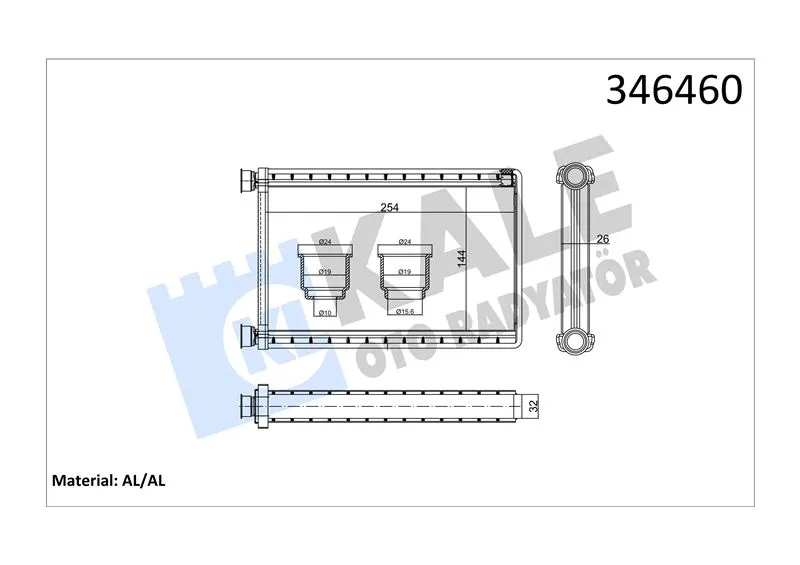 KALE RADYATOR KALORİFER RADYATÖRÜ KALE 346460