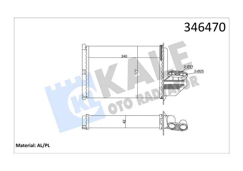 KALE RADYATOR KALORİFER RADYATÖRÜ KALE 346470